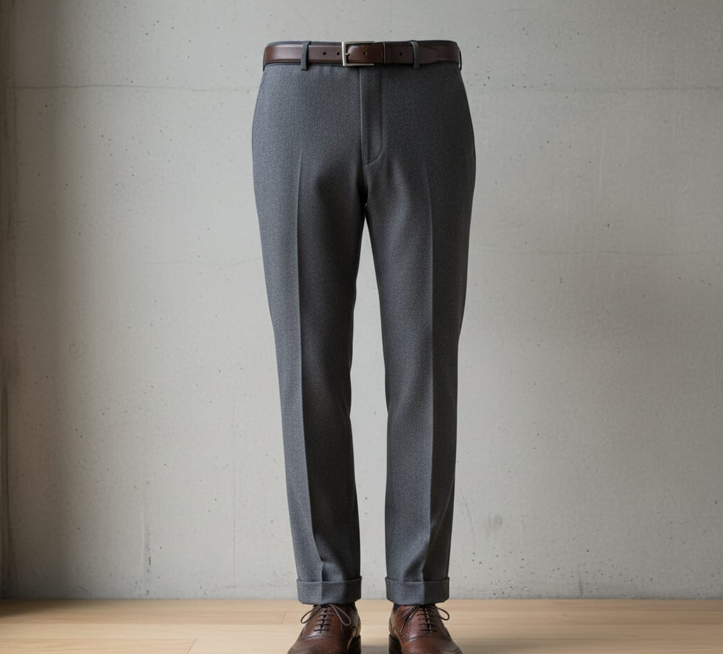 Slim Cuffed Trousers